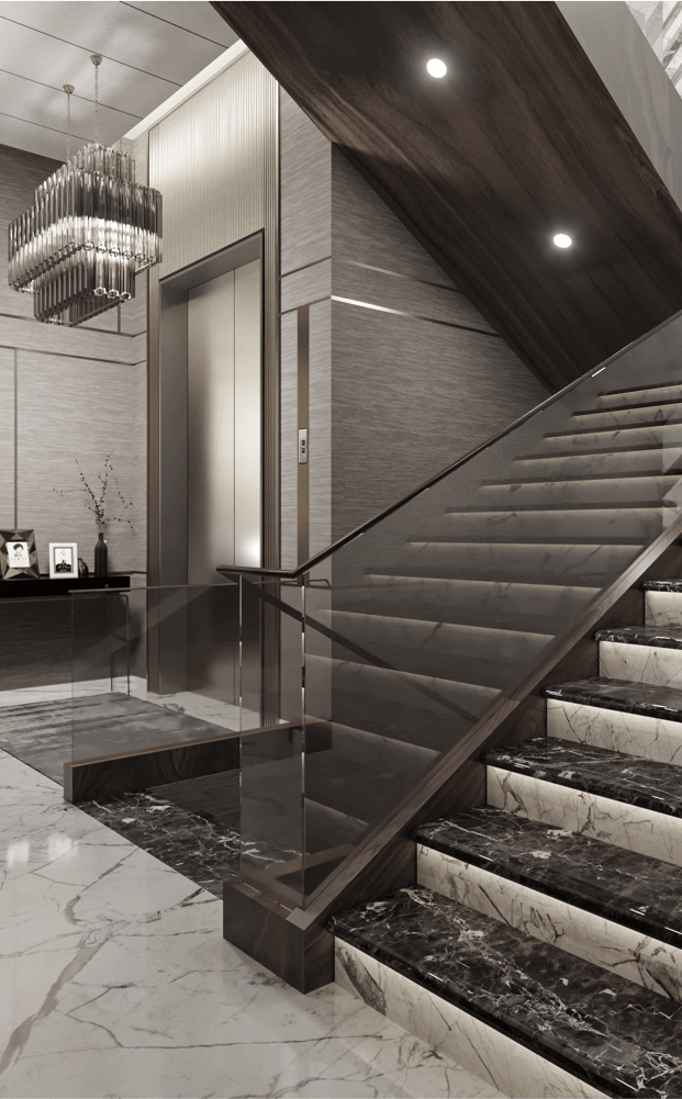modern house interior staircase